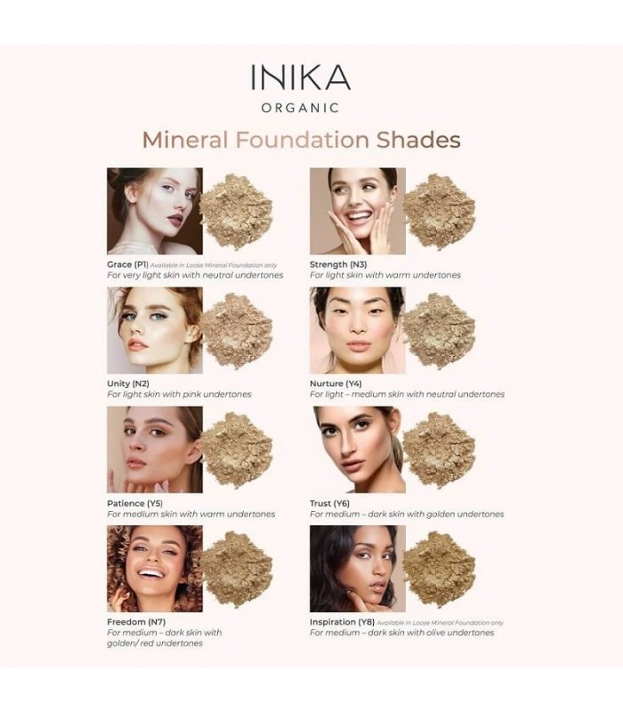 Inika Organic Loose Mineral Foundation SPF 25 8g